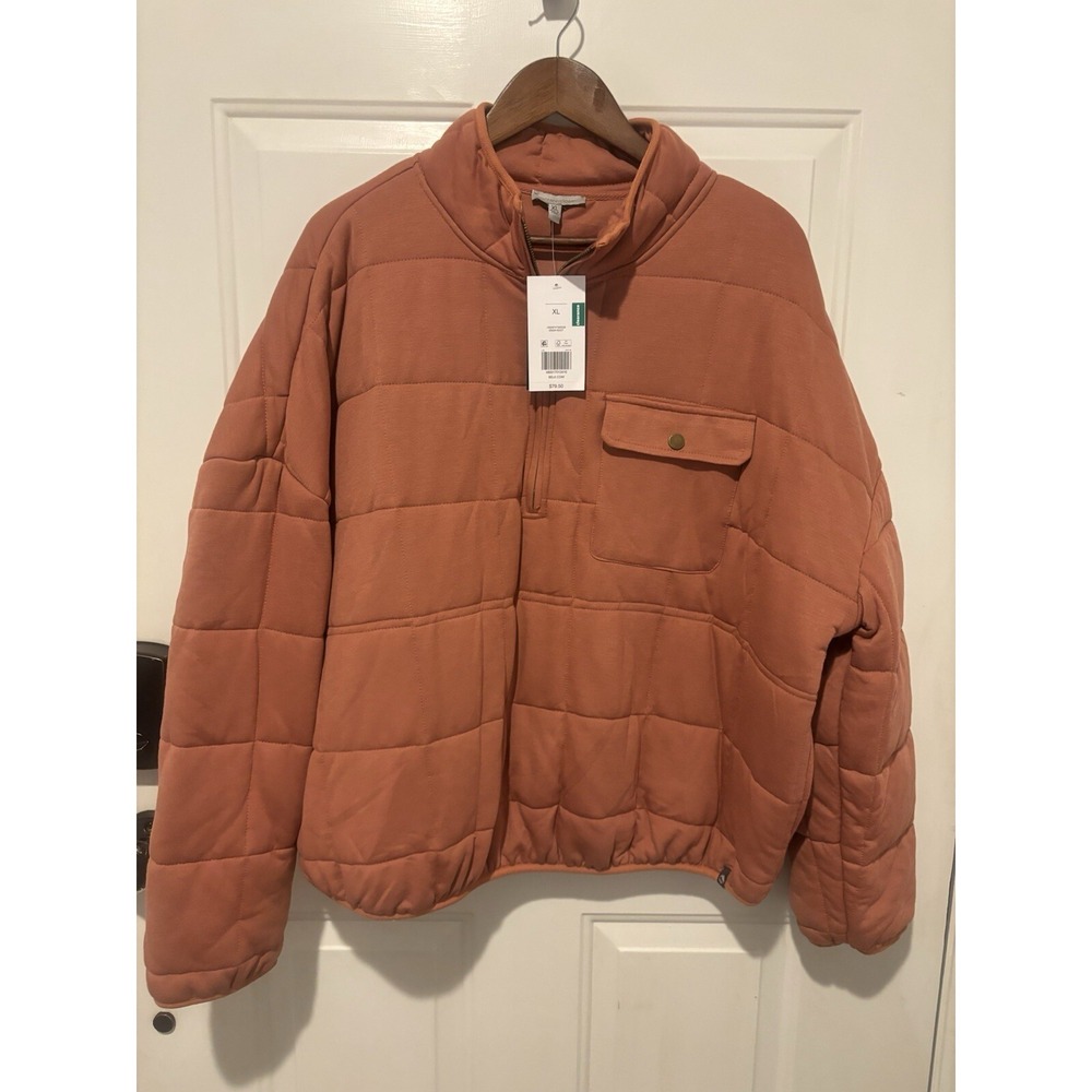 NWT Ocean Coast Puffer‎ Jacket Women's Coach XL Winter Rust Orange